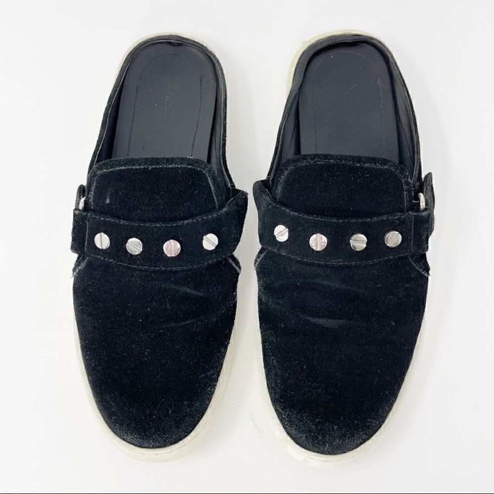 Rebecca Minkoff Sonia Suede Stud Slip on Sneaker Mule Size 8